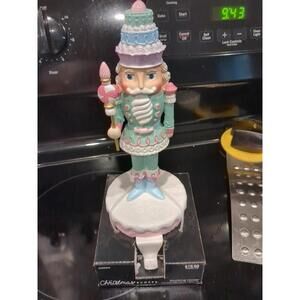 Pastel Nutcracker Stocking Holder Choose Candyland 8.75" H x 3.65" W x 3.65" D